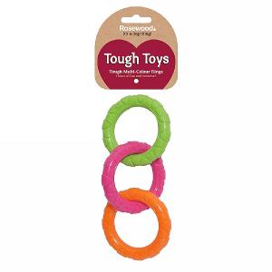 Rosewood Tough Toys Multi-Colour Rings