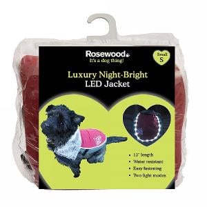 Rosewood Luxury Night Bright LED Jacket For Dogs