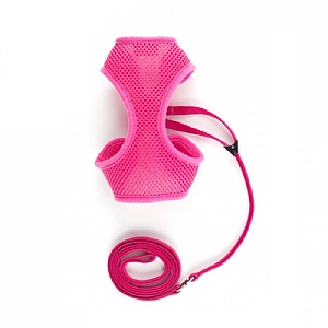 Ancol Soft Cat Harness and Lead Pink (Various Sizes)