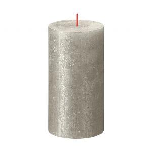 Bolsius Rustic Shimmer Metallic Candle - Champagne (Various Sizes)