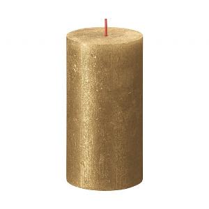 Bolsius Rustic Shimmer Metallic Candle - Gold (Various Sizes)