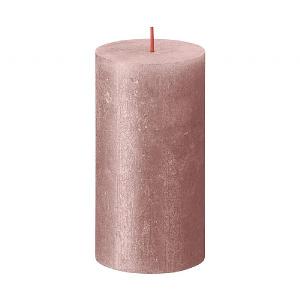 Bolsius Rustic Shimmer Metallic Candle - Pink (Various Sizes)