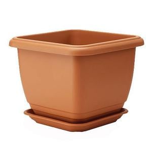 Terracotta Self Watering Balconniere Square Planter - 3 Sizes