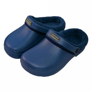 Town & Country Navy Fleece Lined Cloggies