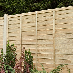 Forest 6ft x 5ft Pressure Treated Superlap Fence Panel (1.83m x 1.52m)