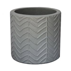 Ivyline Wave Cement Pot Cover Grey (Various Sizes)