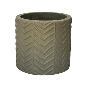 Ivyline Wave Cement Grey Taupe Pot Cover (Various Sizes)