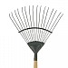 Kent & Stowe Carbon Steel Long Handled Lawn & Leaf Rake