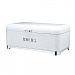 KitchenCraft Lovello Geometric Textured Bread Bin - Ice White