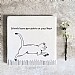 East of India 'Running Cat' Square Coaster