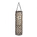 Medium Wicker Lantern with Glass Hurricane