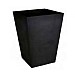 Stewart Garden 40cm Basalt Tall Square Planter - Black