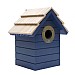 Henry Bell Beach Hut Nest Box - Dark Blue