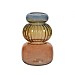 Transparent Orange Glass Vase 19.5cm