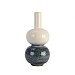 Earthenware White & Blue Vase 41cm