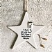 East of India 'Thank My Lucky Stars' Porcelain Star Ornament