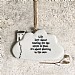 East of India 'Life Isn't Waiting' Porcelain Cloud Ornament