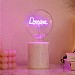 Steepletone B1 White Marble Screw Down Style Table Lamp Base