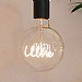 Steepletone White 'Wine' Screw Up LED Text Light Bulb