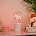 Steepletone 'Love You' Screw Down LED Text Light Bulb