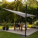 Pacific Lifestyle 5m Square Waterproof Shade Sail Grey