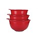 KitchenAid 3 Piece Nesting Mixing Bowl Set - Empire Red
