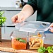 MasterClass Eco Snap Divided Lunch Box 800ml