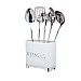 KitchenCraft Lovello Textured Utensil Holder - Ice White