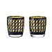 Artland Cubic Double Old Fashioned Tumblers - Set of 2