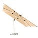 Bramblecrest Worcester Rectangular 4x3m Sand Cantilever Parasol with Base