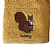 Cotton Tea Towel Woody Mustard