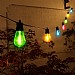 Noma 10 LED Multicoloured Connectable Edison Bulb Festoon Lights - Small