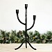 Black Metal 3 Tier Candle Holder (43cm)