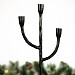 Black Metal 3 Tier Candle Holder (43cm)
