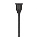Black Aluminium Candlestick (32cm)