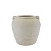 White Terracotta Vase With Handles (30cm)