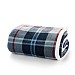 Deyongs Douglas Sherpa Printed Soft Fleece Throw Navy 125 x 150cm