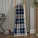 Deyongs Douglas Sherpa Printed Soft Fleece Throw Navy 125 x 150cm