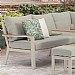 Bramblecrest Zurich Mini Corner Sofa Lounge Set with Piston Adjustable Table (Mocha)