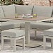 Bramblecrest Zurich Mini Corner Sofa Lounge Set with Piston Adjustable Table (Mocha)