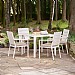 Pacific Aruba Outdoor 4 Seater Square Dining Set