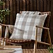 Yard Chesil Check 100% Cotton Outdoor Cushion Natural (50x50cm)