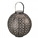 Smart Solar Damasque Silhouette Lantern - Bronze