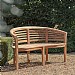 Bramblecrest Pimlico Banana Bench with Cushion