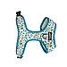 Pawsome Paws Boutique Blue Leopard Print Adjustable Harness (Various Sizes)